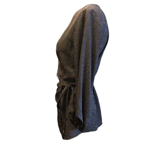 3/$15 or 5/$20 Ann Taylor wrap v-neck top gathered side tie sz 4 - Picture 2 of 5